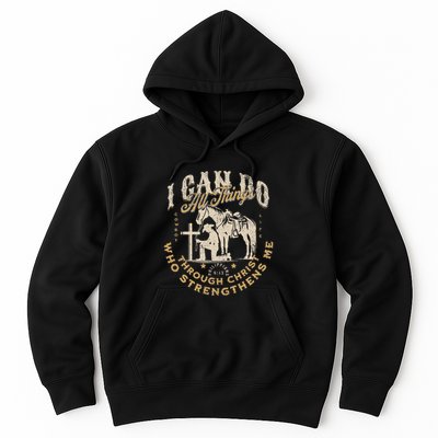 Cowboy Kneeling Cross Scripture Western Bible Verse Jesus Hoodie