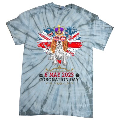 Cavalier King Charles Coronation Ideas Wo & Union Jack Tie-Dye T-Shirt