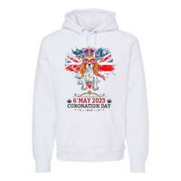 Cavalier King Charles Coronation Ideas Wo & Union Jack Premium Hoodie