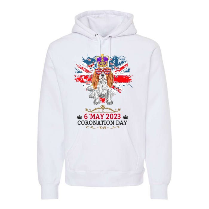 Cavalier King Charles Coronation Ideas Wo & Union Jack Premium Hoodie