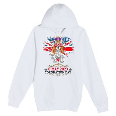 Cavalier King Charles Coronation Ideas Wo & Union Jack Premium Pullover Hoodie