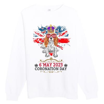 Cavalier King Charles Coronation Ideas Wo & Union Jack Premium Crewneck Sweatshirt