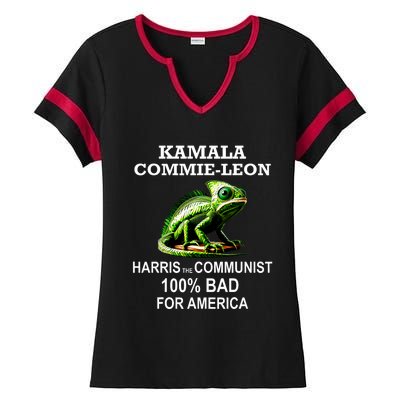 Comrade Kamala Commie Leon Commieleon Communist Harris Ladies Halftime Notch Neck Tee