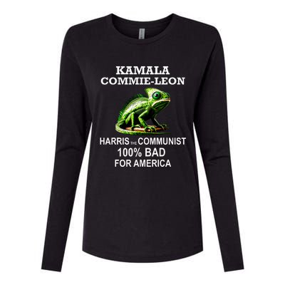 Comrade Kamala Commie Leon Commieleon Communist Harris Womens Cotton Relaxed Long Sleeve T-Shirt