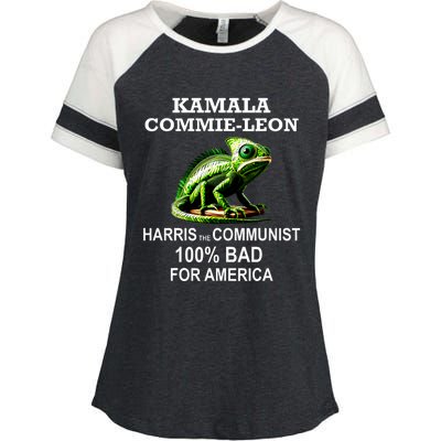 Comrade Kamala Commie Leon Commieleon Communist Harris Enza Ladies Jersey Colorblock Tee