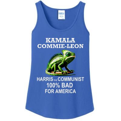 Comrade Kamala Commie Leon Commieleon Communist Harris Ladies Essential Tank