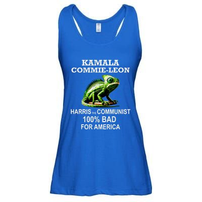 Comrade Kamala Commie Leon Commieleon Communist Harris Ladies Essential Flowy Tank