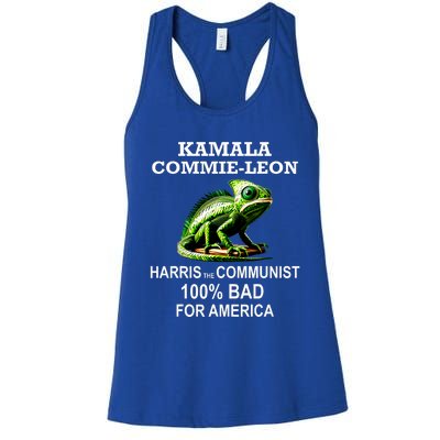 Comrade Kamala Commie Leon Commieleon Communist Harris Women's Racerback Tank