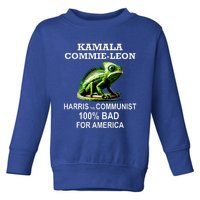 Comrade Kamala Commie Leon Commieleon Communist Harris Toddler Sweatshirt