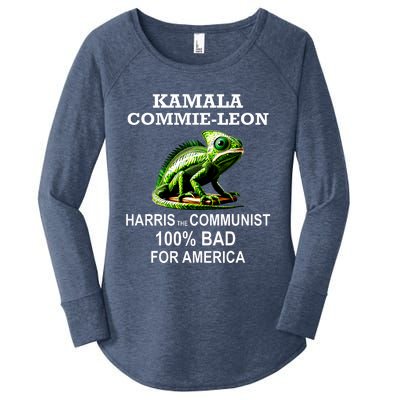 Comrade Kamala Commie Leon Commieleon Communist Harris Women's Perfect Tri Tunic Long Sleeve Shirt