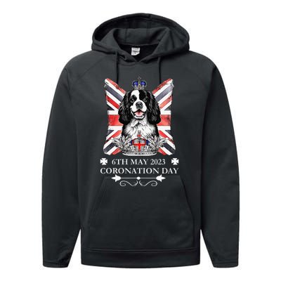 Cavalier King Charles iii Coronation Spaniel Dog Performance Fleece Hoodie