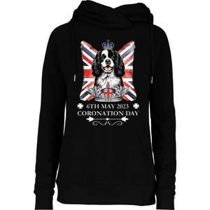 Cavalier King Charles iii Coronation Spaniel Dog Womens Funnel Neck Pullover Hood