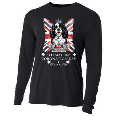 Cavalier King Charles iii Coronation Spaniel Dog Cooling Performance Long Sleeve Crew