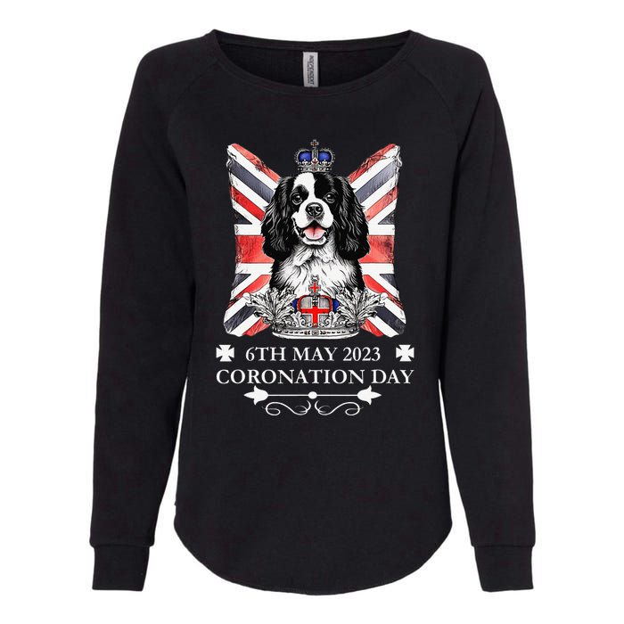 Cavalier King Charles iii Coronation Spaniel Dog Womens California Wash Sweatshirt