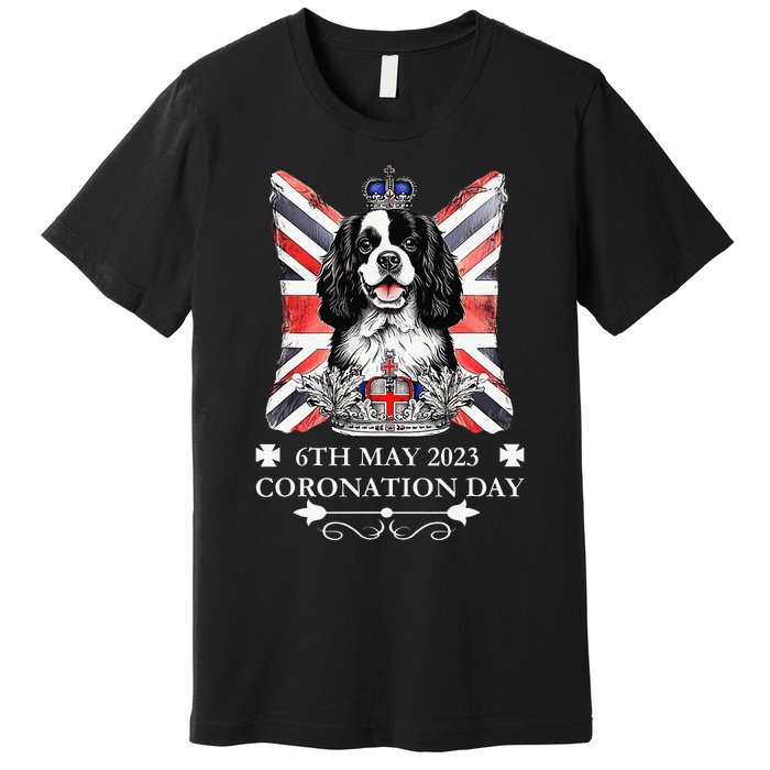 Cavalier King Charles iii Coronation Spaniel Dog Premium T-Shirt