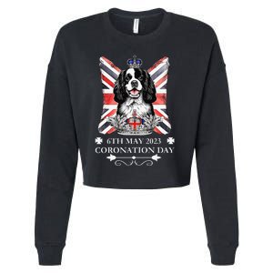 Cavalier King Charles iii Coronation Spaniel Dog Cropped Pullover Crew