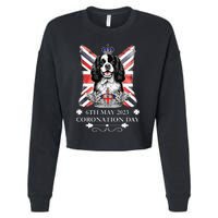 Cavalier King Charles iii Coronation Spaniel Dog Cropped Pullover Crew