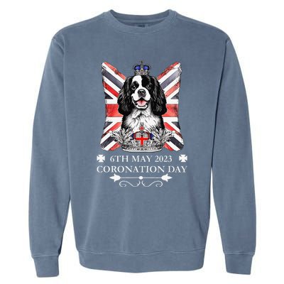 Cavalier King Charles iii Coronation Spaniel Dog Garment-Dyed Sweatshirt