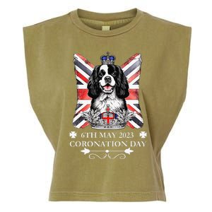 Cavalier King Charles iii Coronation Spaniel Dog Garment-Dyed Women's Muscle Tee