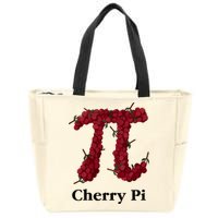 Cherry Pi Zip Tote Bag