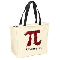 Cherry Pi Zip Tote Bag