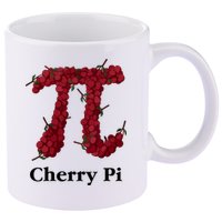 Cherry Pi 11oz C Handle Ceramic Mug