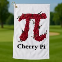 Cherry Pi Golf Towel