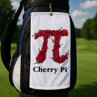 Cherry Pi Golf Towel