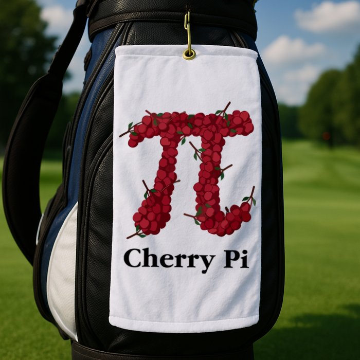 Cherry Pi Golf Towel