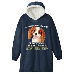 Cavalier King Charles Spaniel Professional Human Trainer Cute Dog Hooded Wearable Blanket