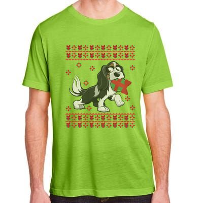 Cavalier King Charles Spaniel Ugly Christmas God Lover Gift Adult ChromaSoft Performance T-Shirt