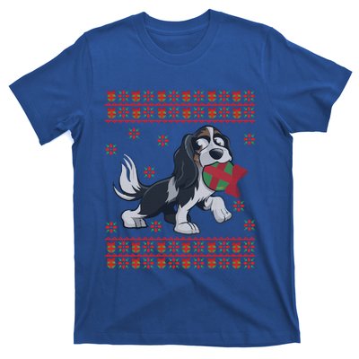 Cavalier King Charles Spaniel Ugly Christmas God Lover Gift T-Shirt