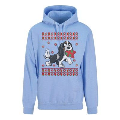 Cavalier King Charles Spaniel Ugly Christmas God Lover Gift Unisex Surf Hoodie