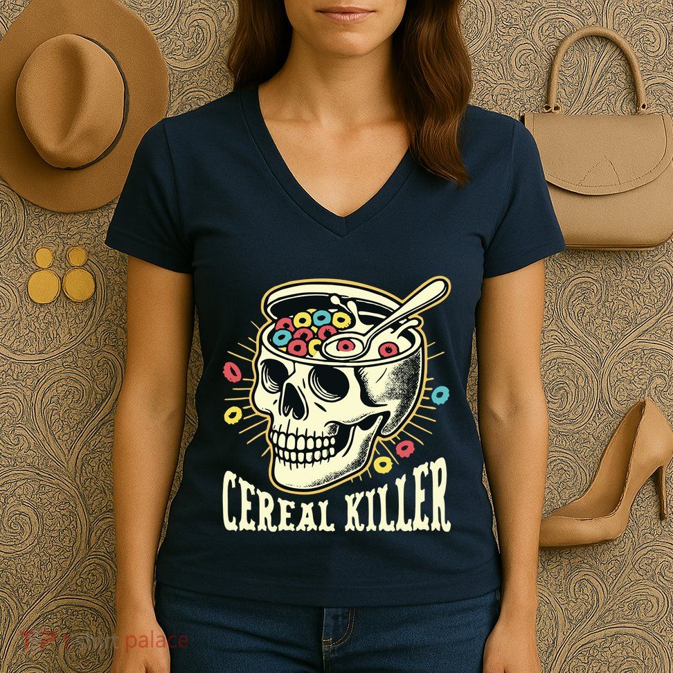 Cereal Killer Women's V-Neck T-Shirt