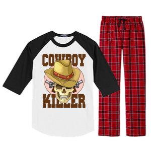 Cowboy Killer Country Skeleton Raglan Sleeve Pajama Set