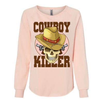 Cowboy Killer Country Skeleton Womens California Wash Sweatshirt