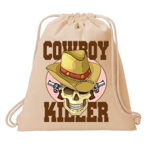 Cowboy Killer Country Skeleton Drawstring Bag