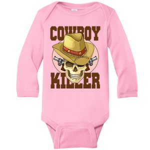 Cowboy Killer Country Skeleton Baby Long Sleeve Bodysuit