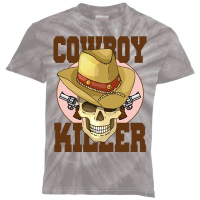 Cowboy Killer Country Skeleton Kids Tie-Dye T-Shirt