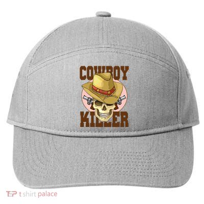 Cowboy Killer Country Skeleton 7-Panel Snapback Hat
