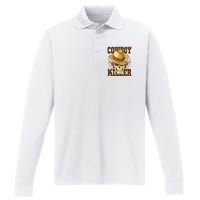 Cowboy Killer Country Skeleton Performance Long Sleeve Polo