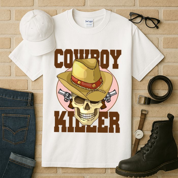 Cowboy Killer Country Skeleton Tall T-Shirt