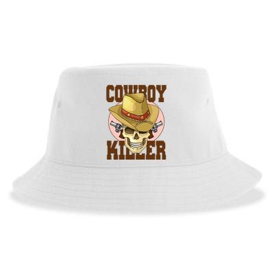 Cowboy Killer Country Skeleton Sustainable Bucket Hat