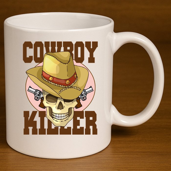 Cowboy Killer Country Skeleton 11oz C Handle Ceramic Mug