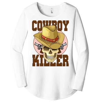 Cowboy Killer Country Skeleton Women's Perfect Tri Tunic Long Sleeve Shirt