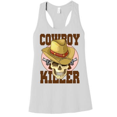 Cowboy Killer Country Skeleton Women's Racerback Tank