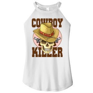 Cowboy Killer Country Skeleton Women's Perfect Tri Rocker Tank