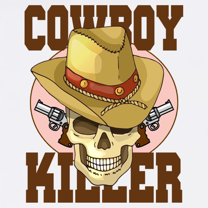 Cowboy Killer Country Skeleton Women's V-Neck T-Shirt