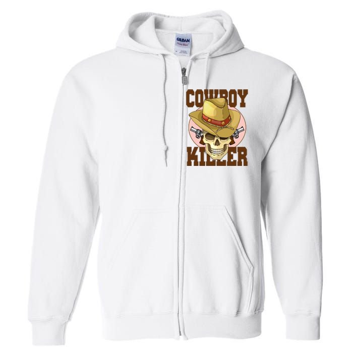 Cowboy Killer Country Skeleton Full Zip Hoodie