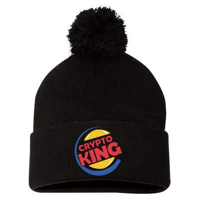 Crypto King Pom Pom 12in Knit Beanie